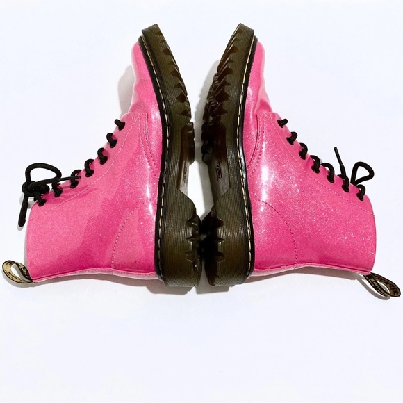 RARE! Dr. Martens Hot Pink Glitter Boots – Size 6 – New In Box - Picture 8 of 11